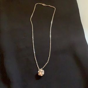 diamond ball necklace